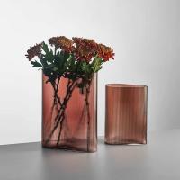 Ваза 28х38 см Nude Glass Mist коричневая - 3 фото