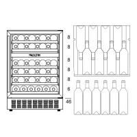 Встраиваемый винный шкаф на 46 бутылок Dunavox DAU-46.145DB черный - 5 фото