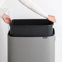 Мусорный бак 36 л Brabantia Bo Touch Bin серый - 7 фото