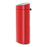 Мусорный бак 40 л Brabantia Touch Bin красный - 2 фото