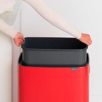 Мусорный бак 36 л Brabantia Bo Touch Bin красный - 6 фото