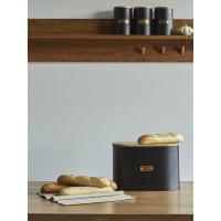 Хлебница 17,6х33,5 см Smart Solutions Irmel черная - 7 фото