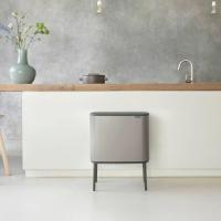 Мусорный бак 36 л Brabantia Bo Touch Bin серый - 7 фото