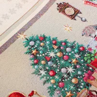 Скатерть 140х240 см Mix&Match бежевая - 3 фото