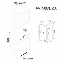 Встраиваемый винный шкаф на 52 бутылки Avintage AVI48CDZA черный - 9 фото