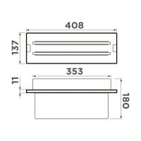 Держатель для досок 13,7х40,8 cм Omoikiri FP-03 PRO-GB графит - 2 фото