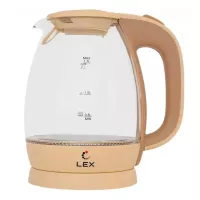 Чайник электрический 1,7 л Lex LX 3002-2 бежевый - 1 фото