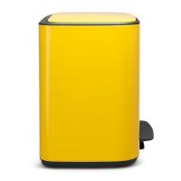 Мусорный бак 36 л Brabantia Bo Pedal Bin желтый - 2 фото