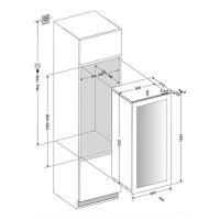Встраиваемый винный шкаф на 72 бутылки Dunavox Glance DAVG-72.185DSS.TO стальной - 4 фото