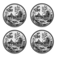 Набор закусочных тарелок Spode Heritage 4 пр белый - 1 фото