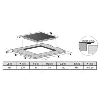 Индукционная варочная панель 59х52 см Korting HIB 64940 B Maxi - 3 фото