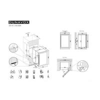 Встраиваемый винный шкаф на 41 бутылку Dunavox Build-IN DX-41.130BSK - 3 фото