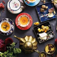 Чайная пара 140 мл Wedgwood Wonderlust фиолетовая - 7 фото