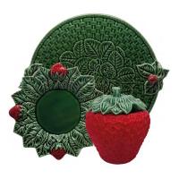 Емкость для хранения 13,5 см Bordallo Pinheiro Strawberries красно-зеленая - 1 фото