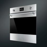 Многофункциональный духовой шкаф 60 см Smeg Classica SF6301TVX серебристый - 1 фото