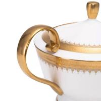 Чайный сервиз на 6 персон Narumi Золотая монета белый 21 пр - 8 фото