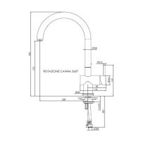 Смеситель Reginox Yampa черный - 3 фото