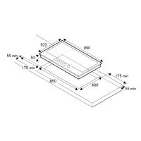 Газовая варочная панель 89x52,2 см Bertazzoni Heritage P905LHERNE черная - 2 фото