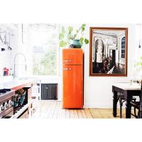 Холодильник двухкамерный 169х60 см Smeg 50's Style FAB30ROR5 оранжевый - 4 фото