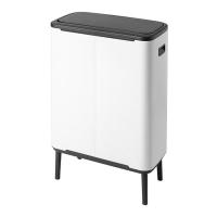 Мусорный бак 2x30 л Brabantia Bo Touch Bin Hi белый - 4 фото