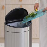 Мусорный бак 40 л Brabantia Touch Bin стальной - 5 фото