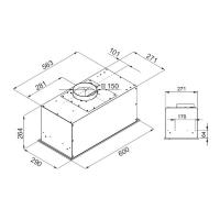 Встраиваемая вытяжка 60 см Kuppersberg Hi-Tech Ibox 60 B черная - 5 фото