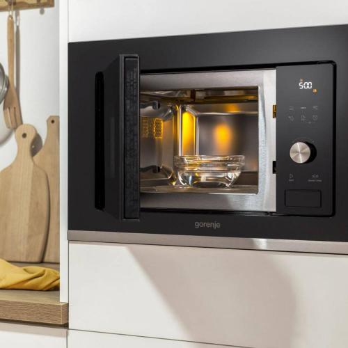 Встраиваемая микроволновая печь 59,5х38,8 см Gorenje Advanced BM201AG1BG черная