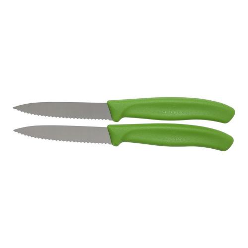 Набор овощных ножей Victorinox Swiss Classic 2 пр зеленый