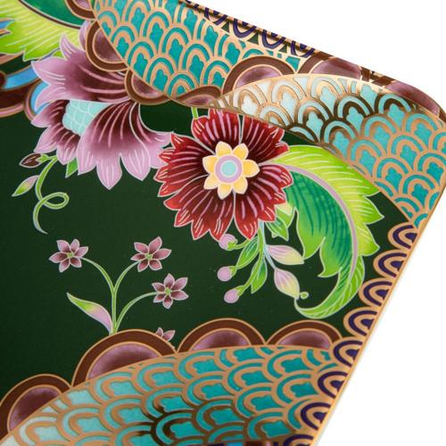 Сервировочное блюдо 38х17 см Mix&Match Home Magic Dragon зеленое