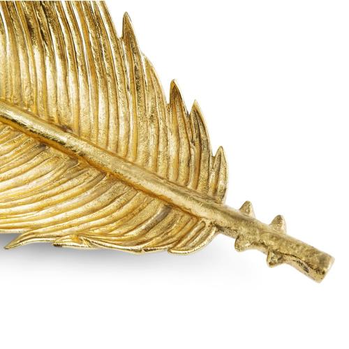 Сервировочное блюдо 48х15,2 см Michael Aram New Leaves золотое