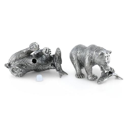Солонка и перечница Fishing Bear 10,2х6,4 см Vagabond House Woodland Creatures
