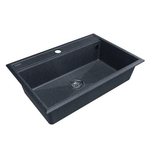 Кухонная мойка 75х51 см Paulmark Stepia 80 IT-GRANIT PM117551-DG графит