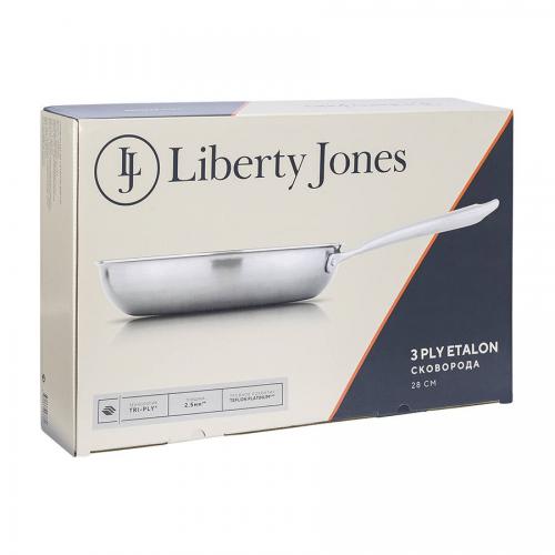 Сковорода антипригарная 28 см Liberty Jones 3Ply Etalon стальная