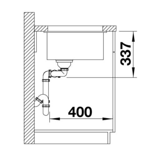 Кухонная мойка 85,5 см Blanco Subline 480/320-U серый беж