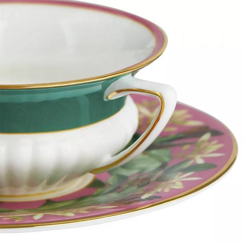 Чайная пара 140 мл Wedgwood Wonderlust розовая