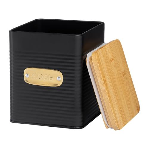 Банка для соли 1,7 л Smart Solutions Irmel черная