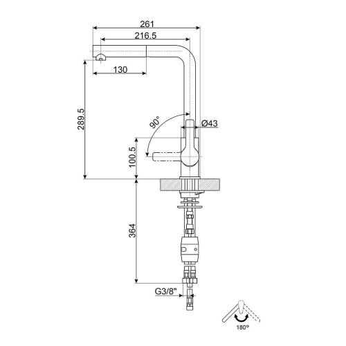 Смеситель Smeg MID1NS никель - 3 фото