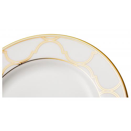 Тарелка пирожковая 16 см Noritake Eternal Palace Gold белая