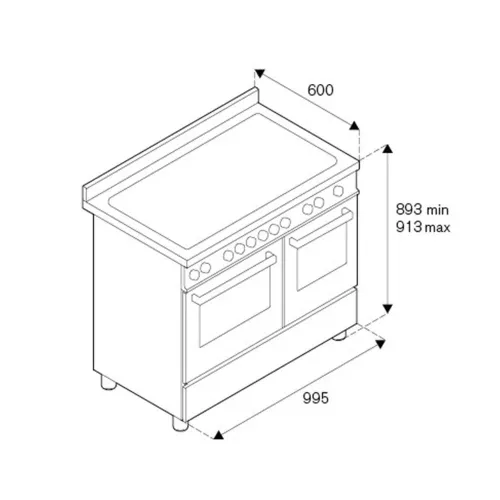 Варочный центр 99,5х60 см Bertazzoni Professional PRO105I2EROT красный - 2 фото