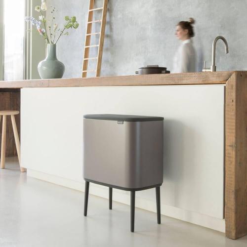 Мусорный бак 3x11 л Brabantia Bo Touch Bin серый