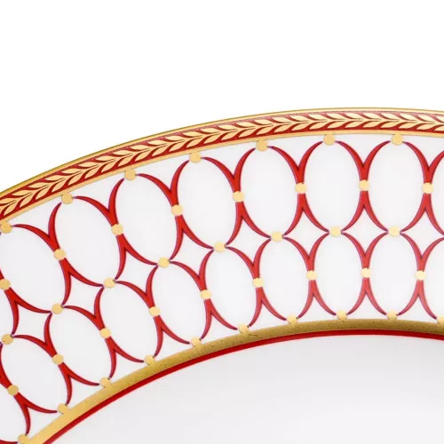 Тарелка обеденная 27,4 см Wedgwood Renaissance красная