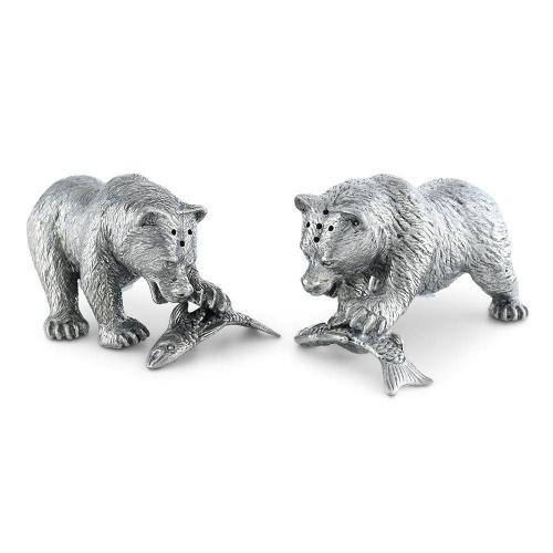 Солонка и перечница Fishing Bear 10,2х6,4 см Vagabond House Woodland Creatures