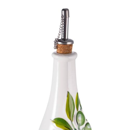Бутылка для масла и уксуса 27 см Edelweiss Оливки белая