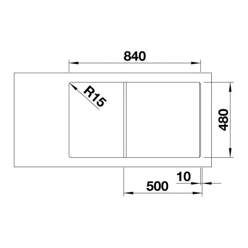 Кухонная мойка 86 см Blanco Zia 5 S белая - 3 фото