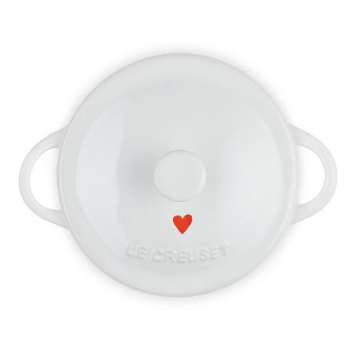 Кокот керамический Hearts 10 см 250 мл Le Creuset белый