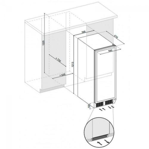 Встраиваемый винный шкаф на 94 бутылки Dunavox Exclusive DX-94.270SDSK