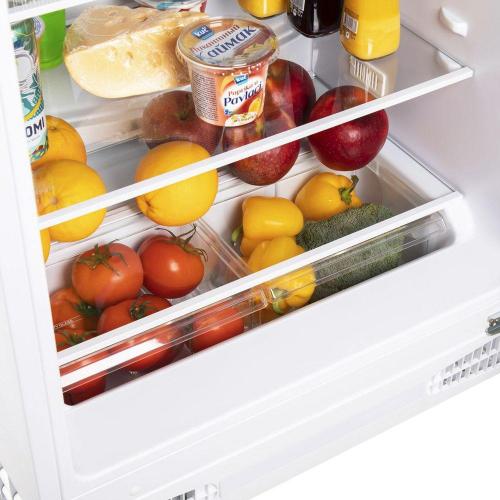 Встраиваемый холодильник 82х60 см Maunfeld MBL88SW белый - 6 фото