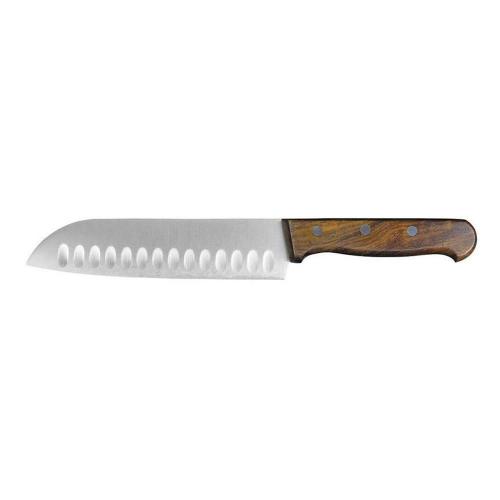 Нож-шеф "Сантоку" 17,5 см, деревянная ручка, P.L. Proff Cuisine