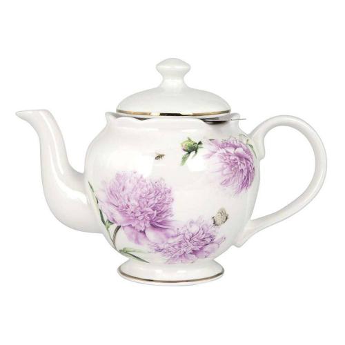 Чайник заварочный 750 мл Ashdene Pink Peonies белый