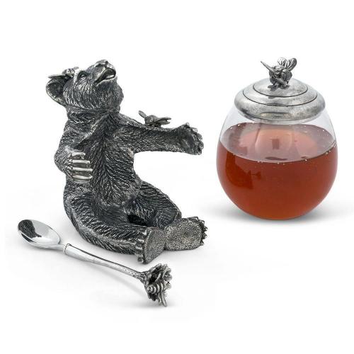 Банка для мёда с ложкой Bear 360 мл Vagabond House Woodland Creatures